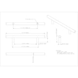 128 mm Center-to-Center Brushed Gold Naples Cabinet Bar Pull