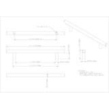 160 mm Center-to-Center Brushed Gold Naples Cabinet Bar Pull