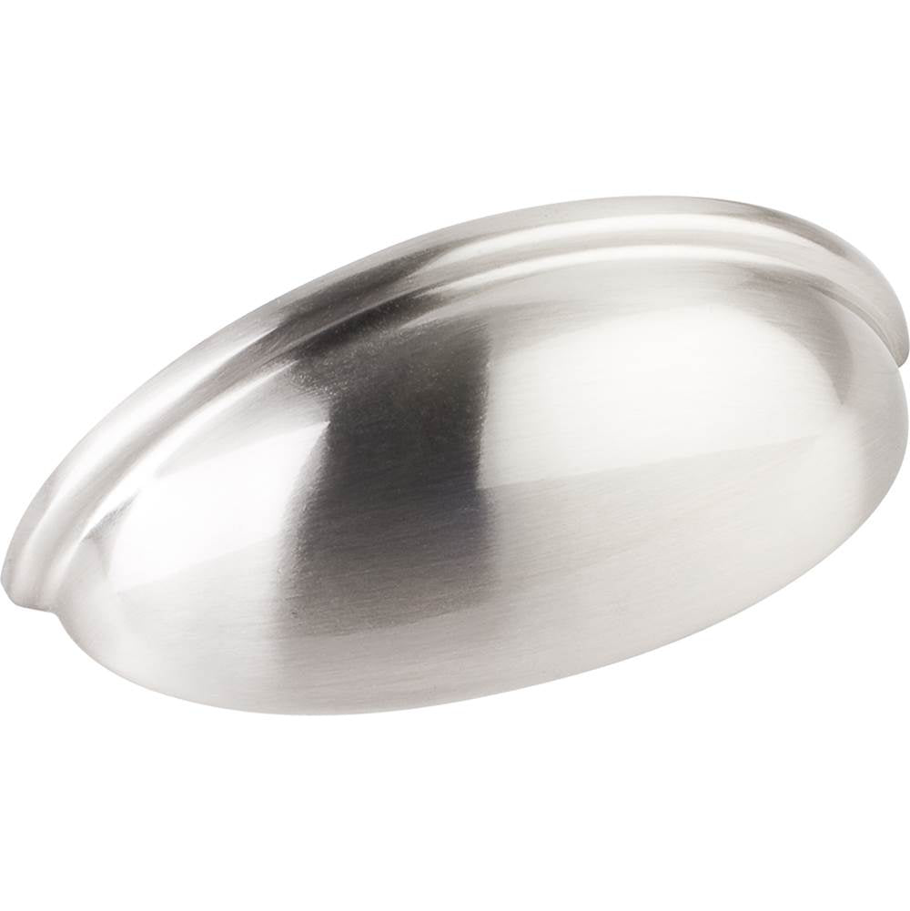 Hardware Resources - 3'' Center-to-Center Satin Nickel Florence Cabinet Cup Pull - Satin Nickel