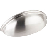 Hardware Resources - 3'' Center-to-Center Satin Nickel Florence Cabinet Cup Pull - Satin Nickel