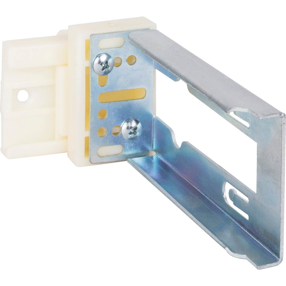 Hardware Resources - Right Self-Adjusting Rear Mounting Bracket with 8 mm Dowels for our popular Ball Bearing Slides - Almond