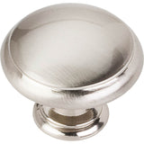 Hardware Resources - 1-3/16'' Diameter Satin Nickel Gatsby Cabinet Mushroom Knob - Satin Nickel