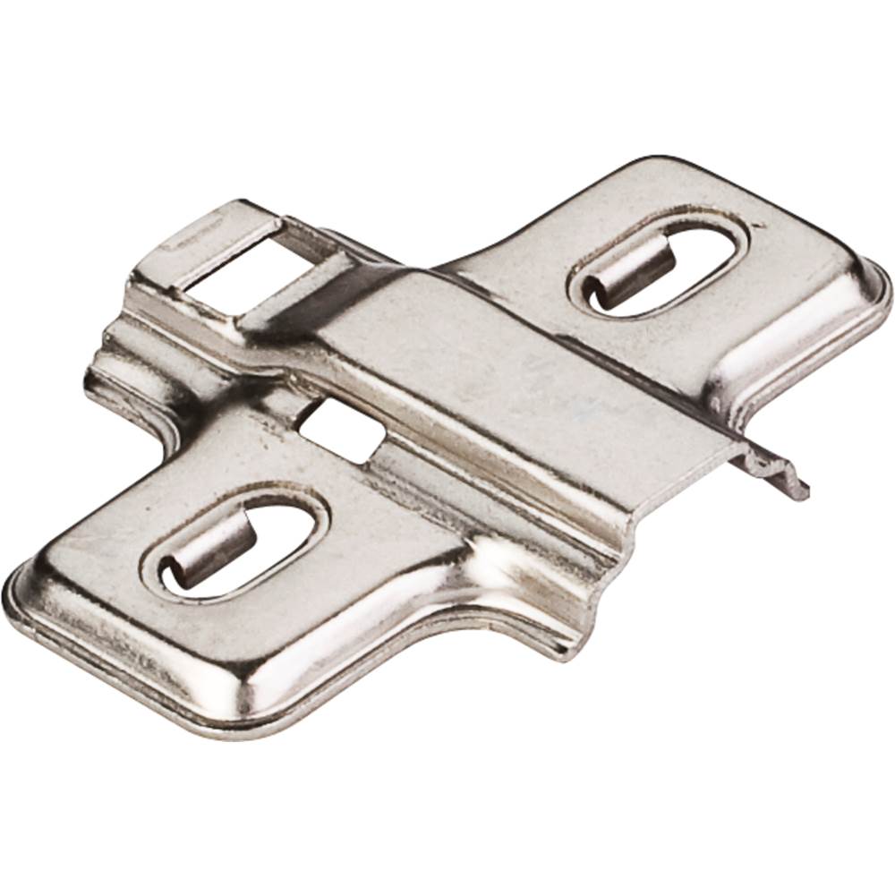 Hardware Resources - Standard Duty 0 mm Non-Cam Adjustable Steel Plate for 500 Series Euro Hinges - Polished Nickel
