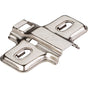 Hardware Resources - Standard Duty 0 mm Non-Cam Adjustable Steel Plate for 500 Series Euro Hinges - Polished Nickel