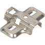Hardware Resources - Standard Duty 3 mm Non-Cam Adjustable Steel Plate for 500 Series Euro Hinges - Polished Nickel