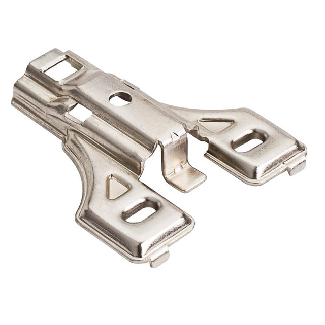 Hardware Resources - Standard Duty 3 mm Non-Cam Adjustable Steel Plate for 500 Series European Hinges - Polished Nickel