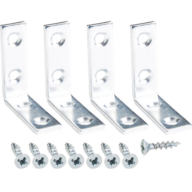 Hardware Resources - 1-1/2'' X 1-1/2'' Corner Brace  Finish: Zinc Plated - Zinc