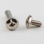 Hardware Resources - 2 Piece Nickel Plated Connector Bolt for 8 mm Drilling and 31 mm - 41 mm Panel Thickness - Bag of 400 - Bright Nickel