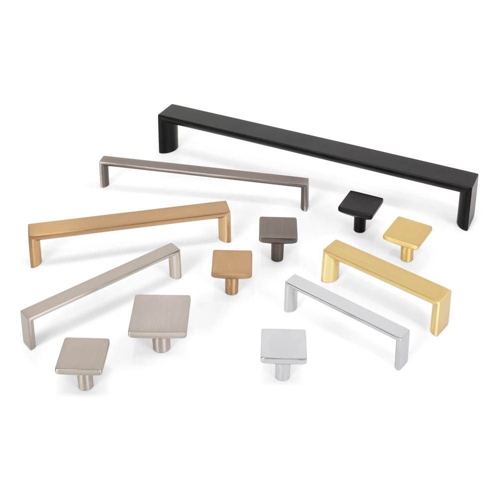 96 mm Center-to-Center Brushed Gold Walker 1 Cabinet Pull