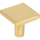 Hardware Resources - 1-1/4'' Overall Length Brushed Gold Walker 1 Square Knob - Brushed Gold