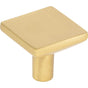 Hardware Resources - 1-1/4'' Overall Length Brushed Gold Walker 1 Square Knob - Brushed Gold