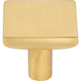 1-1/4'' Overall Length Brushed Gold Walker 1 Square Knob