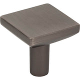 Hardware Resources - 1-1/4'' Overall Length Brushed Pewter Walker 1 Square Knob - Brushed Pewter