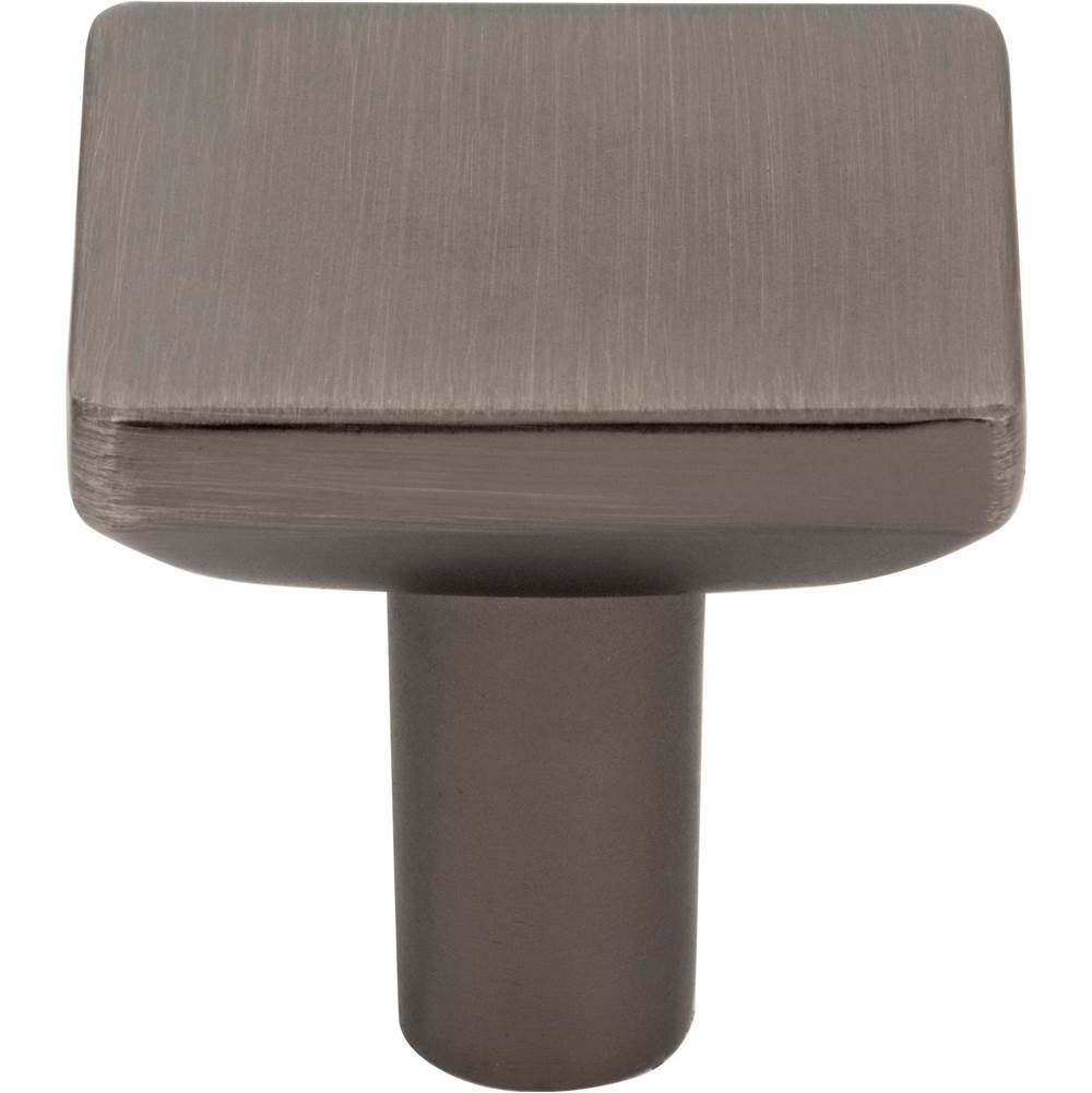 1-1/4'' Overall Length Brushed Gold Walker 1 Square Knob