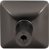 1-1/4'' Overall Length Brushed Gold Walker 1 Square Knob