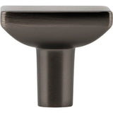 1-1/4'' Overall Length Brushed Gold Walker 1 Square Knob