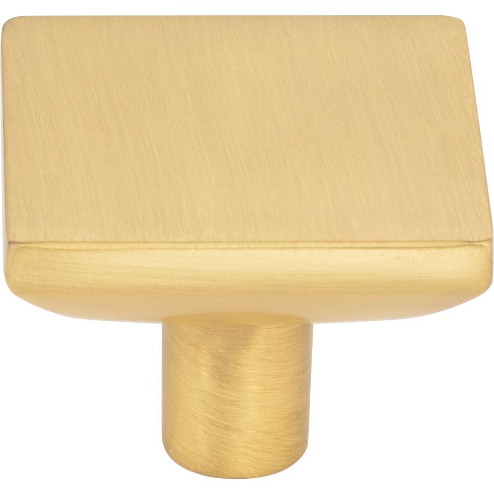 1-5/8'' Overall Length Brushed Gold Walker 1 Square Knob