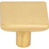 1-5/8'' Overall Length Brushed Gold Walker 1 Square Knob