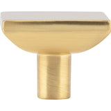 1-5/8'' Overall Length Brushed Gold Walker 1 Square Knob