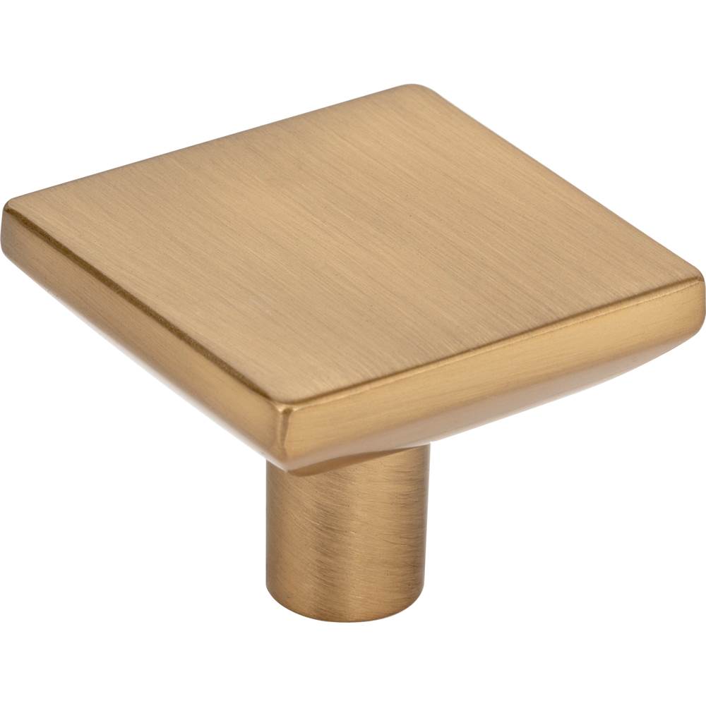Hardware Resources - 1-5/8'' Overall Length Satin Bronze Walker 1 Square Knob - Satin Bronze
