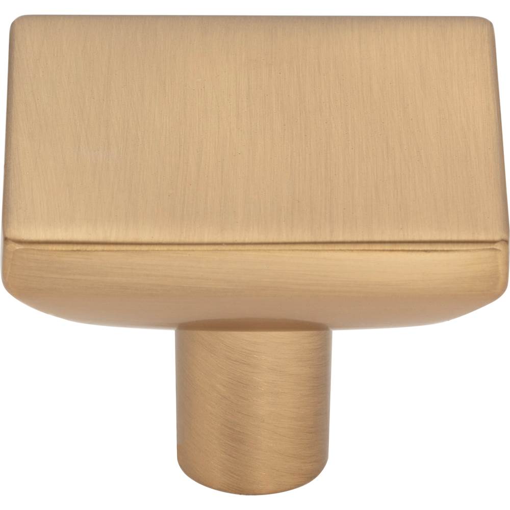1-5/8'' Overall Length Brushed Gold Walker 1 Square Knob