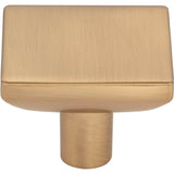 1-5/8'' Overall Length Brushed Gold Walker 1 Square Knob