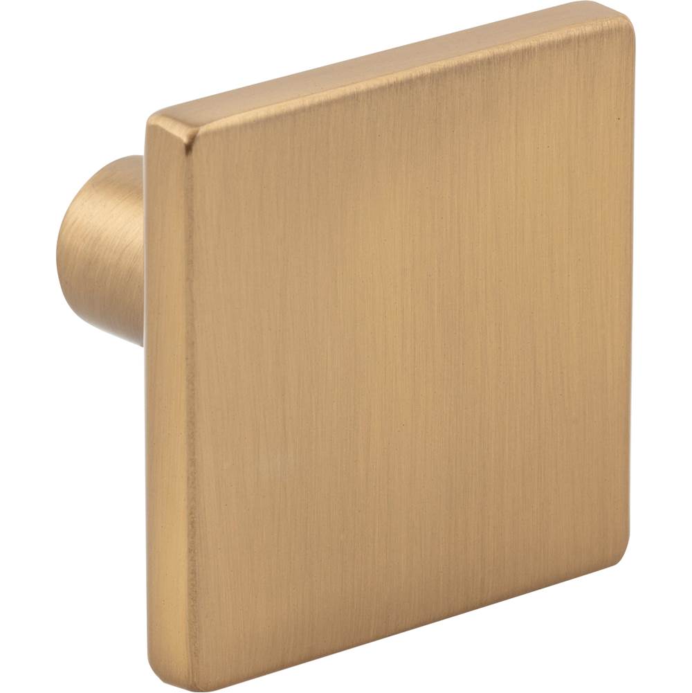 1-5/8'' Overall Length Brushed Gold Walker 1 Square Knob