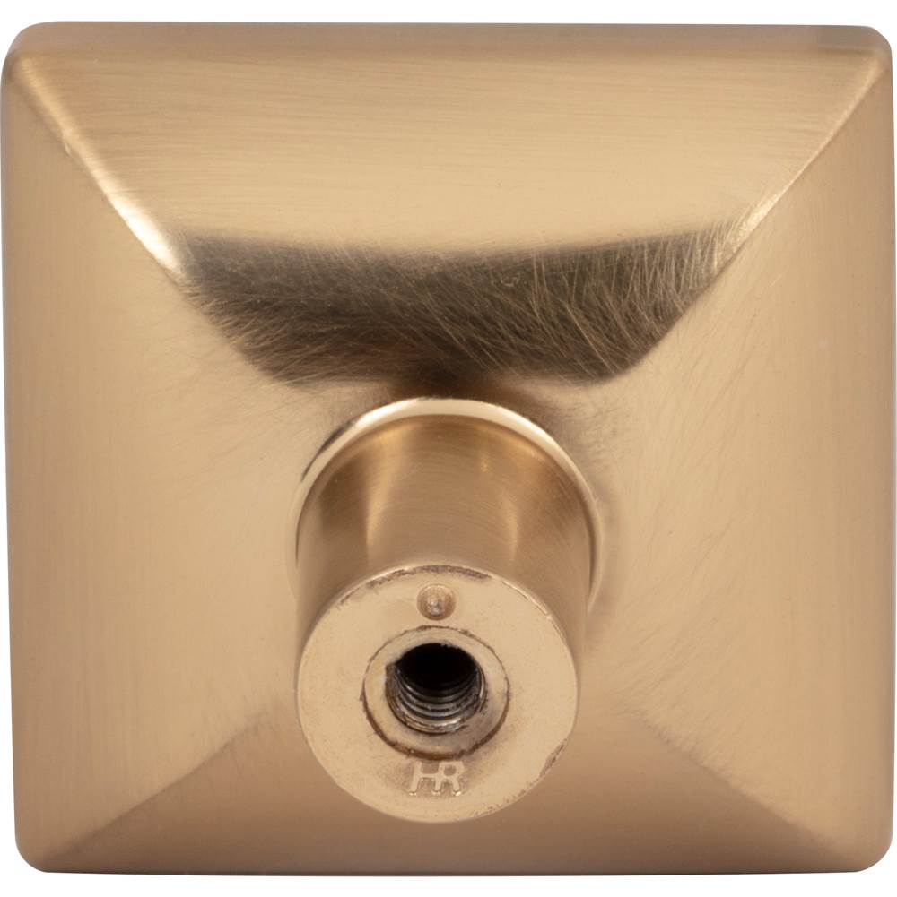 1-5/8'' Overall Length Brushed Gold Walker 1 Square Knob