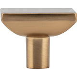 1-5/8'' Overall Length Brushed Gold Walker 1 Square Knob