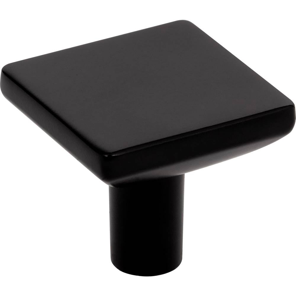 Hardware Resources - 1-1/4'' Overall Length Matte Black Walker 1 Square Knob - Matte Black