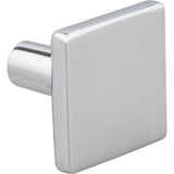1-1/4'' Overall Length Brushed Gold Walker 1 Square Knob