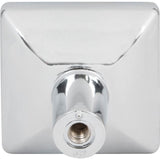 1-1/4'' Overall Length Brushed Gold Walker 1 Square Knob