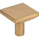 Hardware Resources - 1-1/4'' Overall Length Satin Bronze Walker 1 Square Knob - Satin Bronze