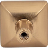 1-1/4'' Overall Length Brushed Gold Walker 1 Square Knob