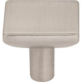 1-1/4'' Overall Length Brushed Gold Walker 1 Square Knob