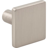 1-1/4'' Overall Length Brushed Gold Walker 1 Square Knob