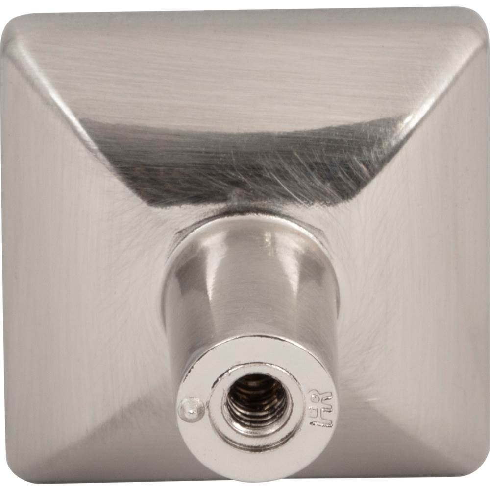 1-1/4'' Overall Length Brushed Gold Walker 1 Square Knob