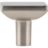 1-1/4'' Overall Length Brushed Gold Walker 1 Square Knob