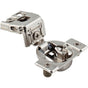Hardware Resources - 105degree 1-1/4'' Overlay DURA-CLOSE Self-close Compact Hinge with 2 Cleats and Press-in 8mm Dowels. - Nickel