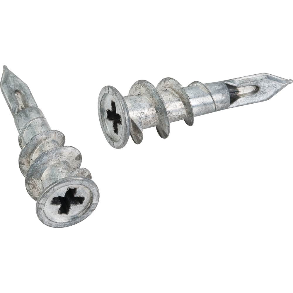 Hardware Resources - Self-Drilling Zinc Die Cast Hollow Wall Anchor.  Installs Into 3/8'' - 5/8'' Sheetrock.  Accepts No.6 - No.8 Screw - Zinc
