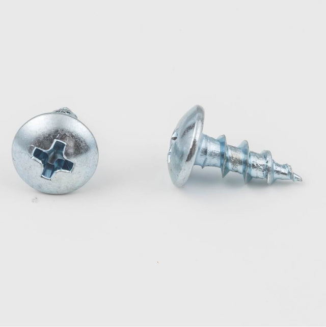 Hardware Resources - No.8 x 7/16'' Zinc Plated Phillips Drive Coarse Thread Truss Head Screw Sold in White Boxes of 500 pcs. - Zinc