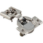 Hardware Resources - 105 degree 1/2'' Overlay Heavy Duty DURA-CLOSE  Soft-close Compact Hinge with Press-in 8 mm Dowels - Nickel