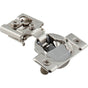Hardware Resources - 105degree 1/2'' Overlay Compact DURA-CLOSE Soft-close Hinge with 2 Cleats and Press-in 8mm Dowels. - Nickel