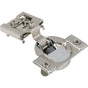 Hardware Resources - 105degree 3/4'' Overlay Heavy Duty DURA-CLOSE Soft-close Compact Hinge with Press-in 8 mm Dowels - Nickel