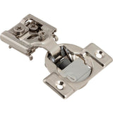 Hardware Resources - 105degree 1/2'' Overlay Heavy Duty Dura-Close Adjustable Soft-close Compact Hinge without Dowels - Nickel