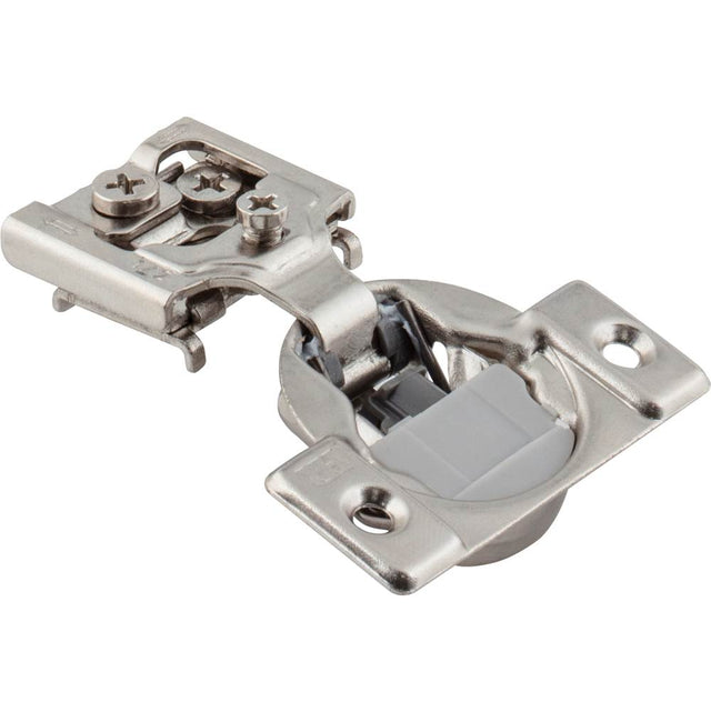 Hardware Resources - 105 degree 1/2'' Overlay Heavy Duty DURA-CLOSE  Soft-close Compact Hinge without Dowels - Nickel