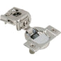 Hardware Resources - 105degree 1'' Overlay Heavy Duty DURA-CLOSE Soft-close Compact Hinge with Press-in 8 mm Dowels - Nickel