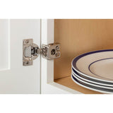 105degree 1-1/4'' Overlay Heavy Duty Dura-Close Adjustable Soft-close Compact Hinge with Press-in 8 mm Dowels
