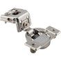 Hardware Resources - 105degree 1-1/4'' Overlay Heavy Duty DURA-CLOSE Soft-close Compact Hinge with Press-in 8 mm Dowels - Nickel