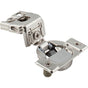 Hardware Resources - 105degree 1-1/4'' Overlay Heavy Duty DURA-CLOSE Soft-close Compact Hinge with 2 Cleats and Press-in 8mm Dowels. - Nickel